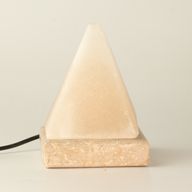 Kvalitní USB pyramidová solná lampa bílé barvy - 9 cm (vícebarevná)