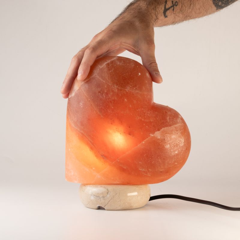 Ručně vyrobená solná lampa - Srdce