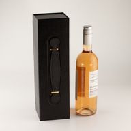Skládací dárková krabička - v tvare krabičky na víno (33.5x10x10.5 cm) - černá