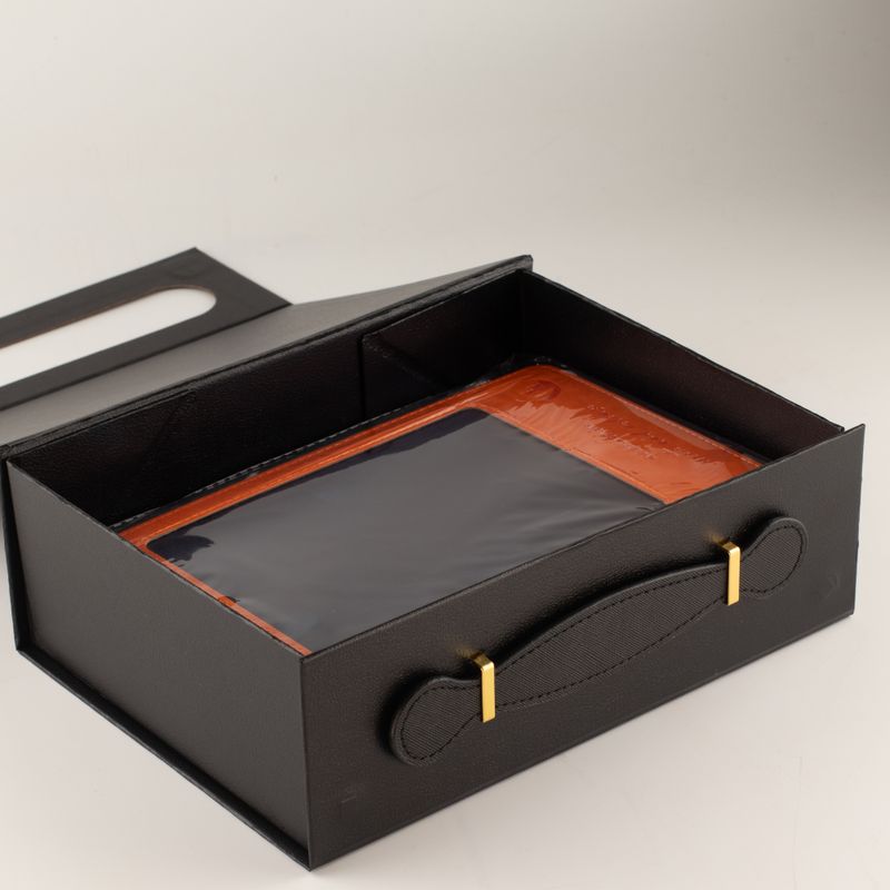 Skládací dárková krabička - Med Hamper  (24x18,2x8 cm) - černá