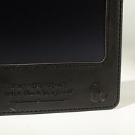 A5 Intention poznámkový blok - LCD Wipe Screen - černý kožený vzhled - 80 listů