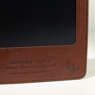 A5 poznámkový blok s úmyslem - LCD utěrka na obrazovku - hnědý kožený vzhled - 80 listů