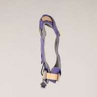 PAW - XS (2-4 kg) Psí postroj Step-in Guardian s reflexní síťovinou - levandulová - ametystový přívěšek