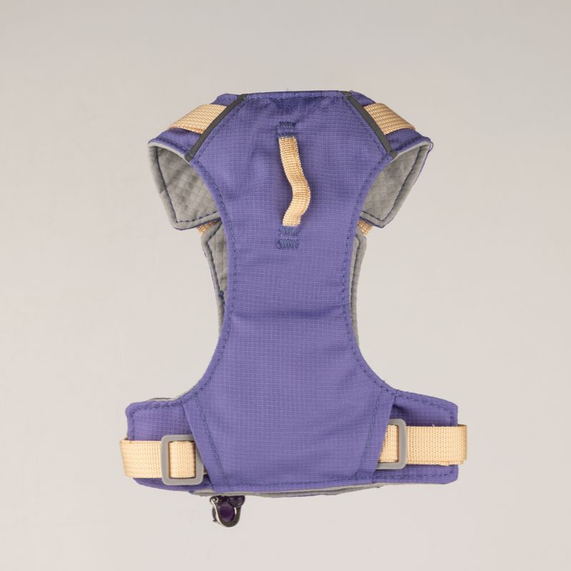 PAW - XS (2-4 kg) Psí postroj Step-in Guardian s reflexní síťovinou - levandulová - ametystový přívěšek