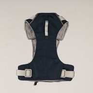 PAW - XS (2-4 kg) Postroj pro psa typu Step-in Guardian s reflexní síťovinou - kamenně šedá - černý obsidiánový přívěšek