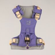 PAW - S (4-8 kg) Psí postroj typu Step-in Guardian s reflexní sítí - levandulová - ametystový přívěšek