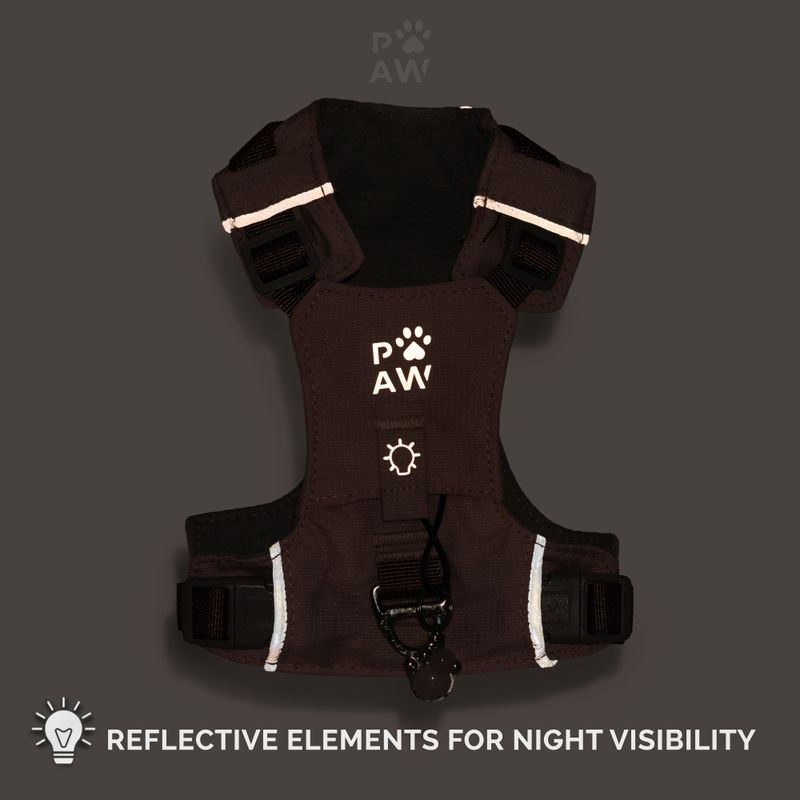 PAW - S (4-8 kg) Psí postroj typu Step-in Guardian s reflexní sítí - levandulová - ametystový přívěšek