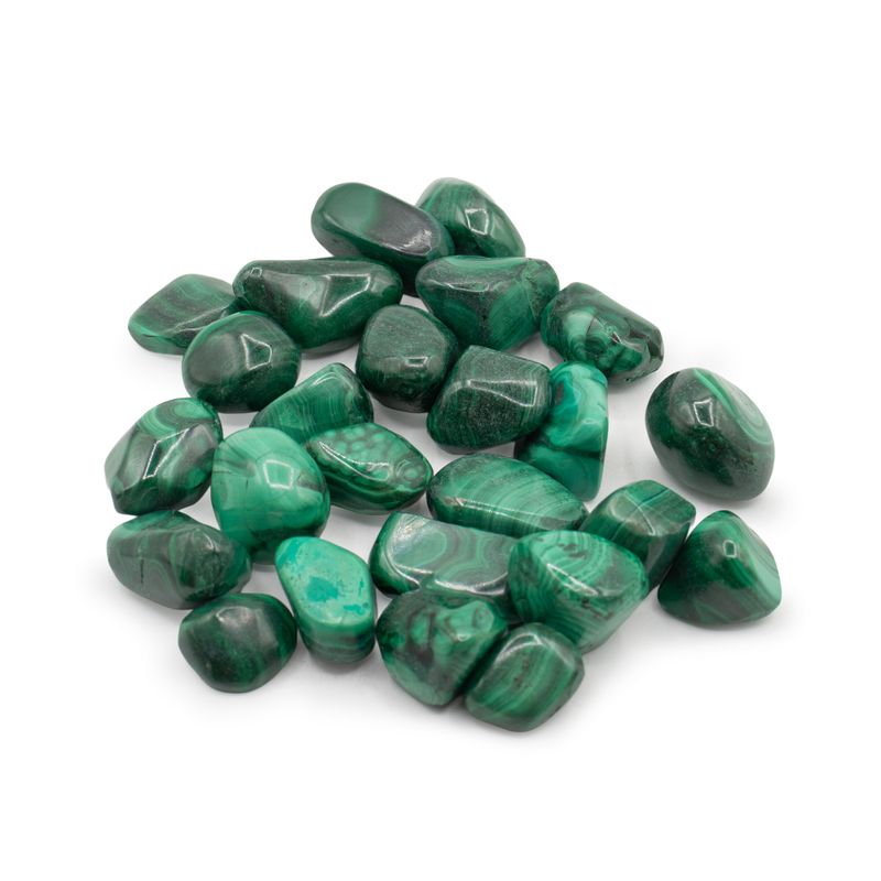 Africký drahokam z malachitu - Velikost 5 - 16 mm (KG)