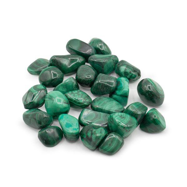Africký drahokam z malachitu - Velikost 5 - 16 mm (KG)
