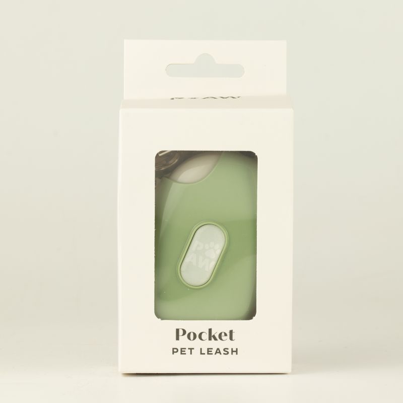 Paw Pet Vodítko - Pocket Pod - Zelená - 1,5 m