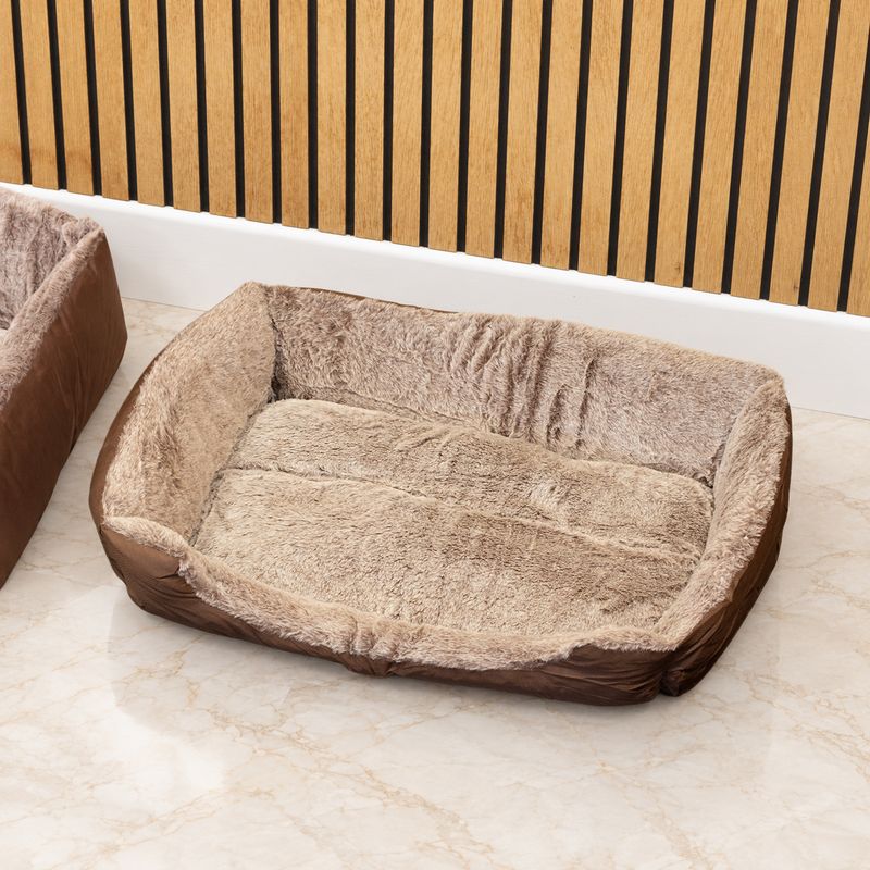 Paw Bed - Malý plyšový medvídek hnědý - 60x45x17 cm