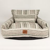 Paw Bed - Střední pohovka - Hnědé pruhy - 60 × 60 × 28 cm