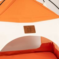 Paw Bed - béžový a oranžový stan - 58×58×48 cm