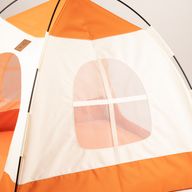 Paw Bed - béžový a oranžový stan - 58×58×48 cm