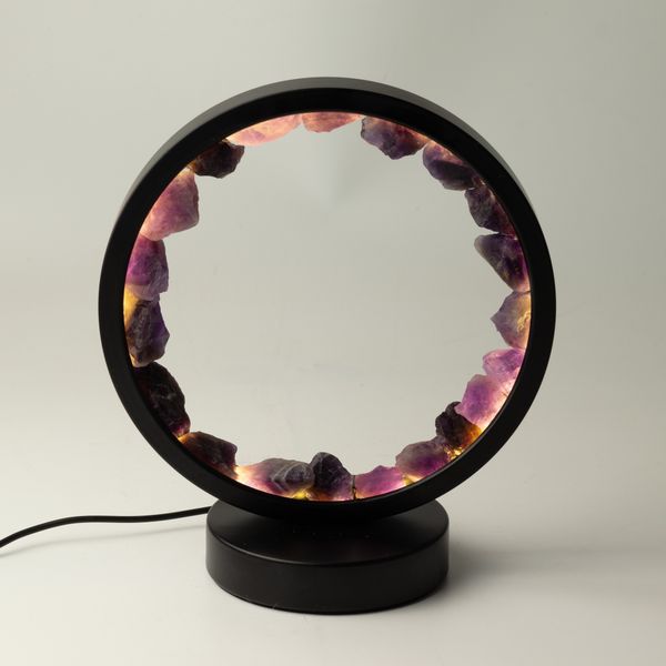 Drahokamová halo lampa - Zen Spirit - ametyst