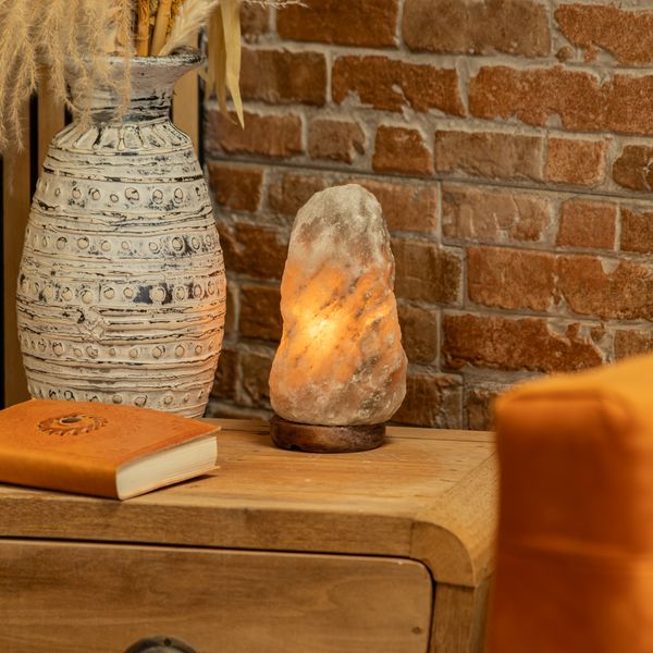 Himalájská Solní Lampa - Šedá - 2-3kg