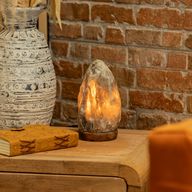 Šedá himalájská solná lampa - 1,5 - 2 kg