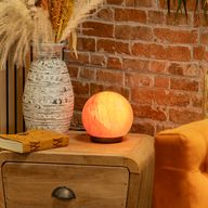 Koule solné lampy – velký dřevěný podstavec 3–4 kg