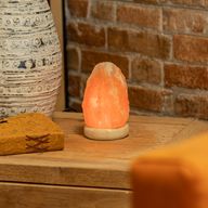 Kvalitní USB přírodní solná lampa - 11,5 cm (vícebarevná)