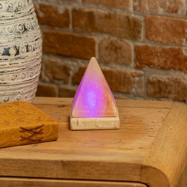 USB Přírodní Solná Lampa - 9 cm (více barev)