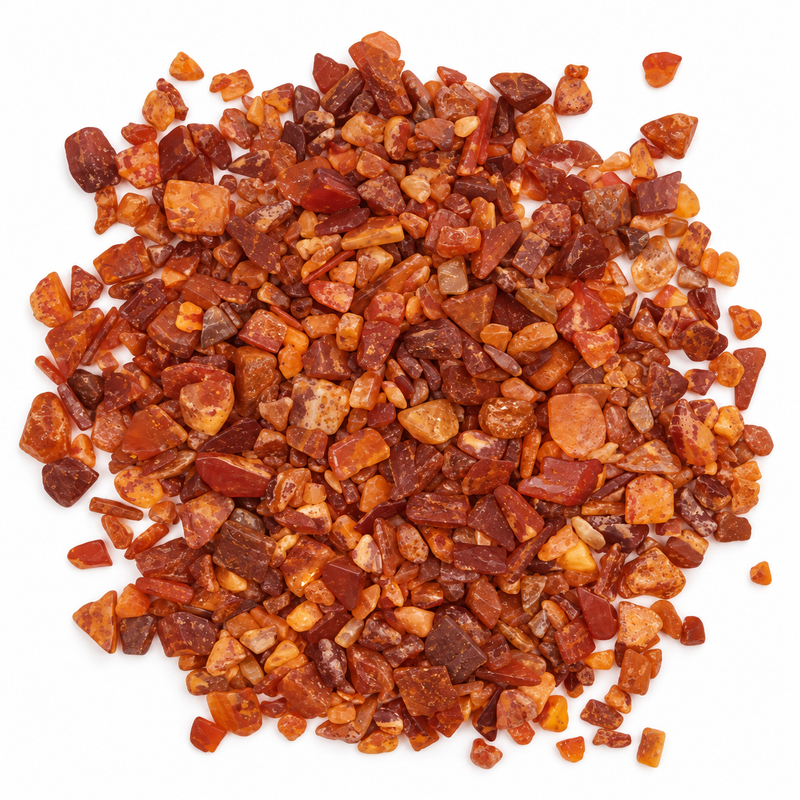 Karneolové zlomky drahých kamenů velkoobchod - 1 kg