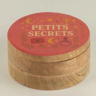Kulatá smaltovaná krabička - Petite Secrets