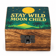 Malá smaltovaná krabička - Stay Wild Moon Child