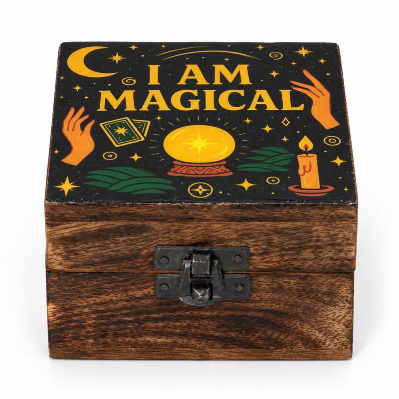 Malá smaltovaná krabička - Jsem magická