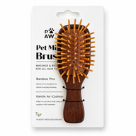 PAW Grooming Tools – Mini Kartáč a Masážní Pomůcka – Bambusové Hroty