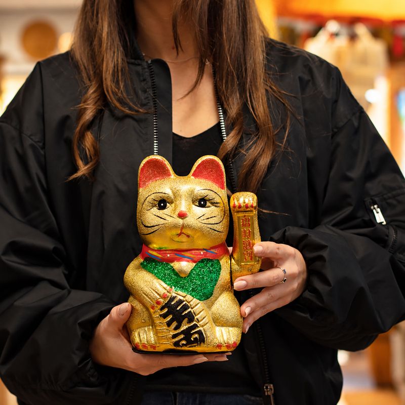 Velká kočka štěstí Maneki-neko