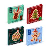 Vánoční křížková výšivka Jingle Bunch – DIY dekorace