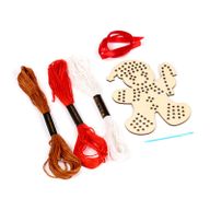 Vánoční křížková výšivka Jingle Bunch – DIY dekorace