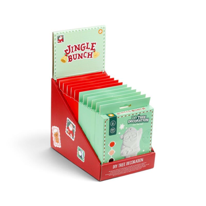 Vánoční dekorace na stromeček Jingle Bunch – vymalujte si sami (DIY sada)