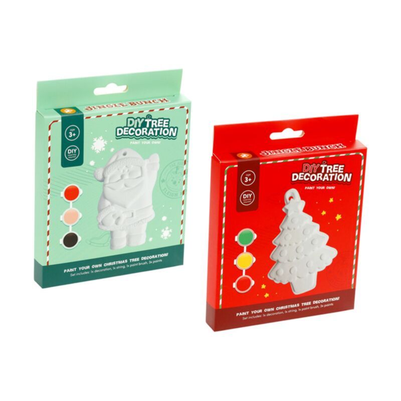 Vánoční dekorace na stromeček Jingle Bunch – vymalujte si sami (DIY sada)