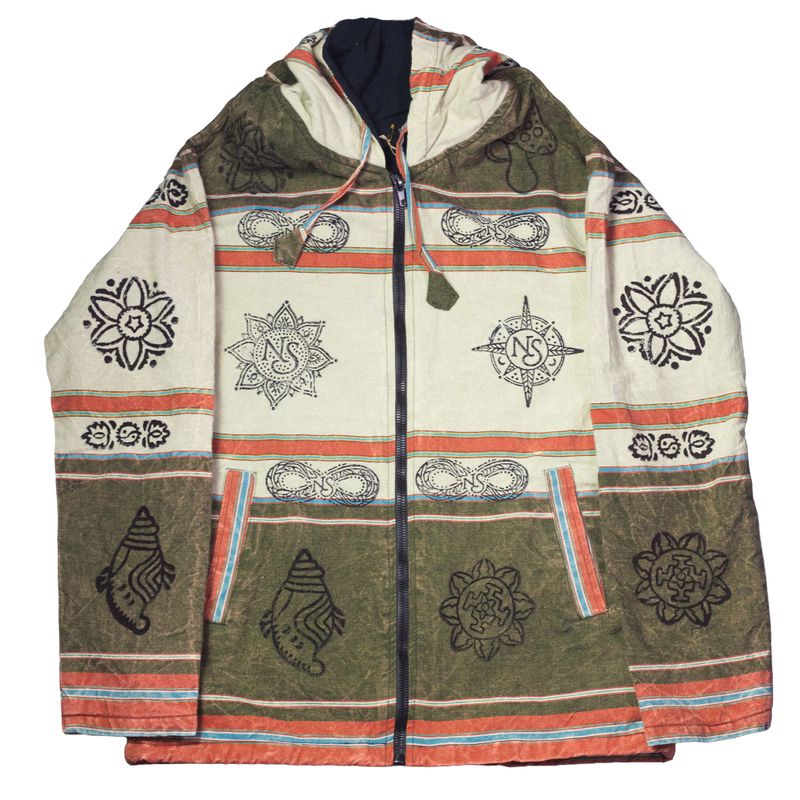 Střední - Bunda Himalayan Soul Nomad Sari - Mantra Zelená
