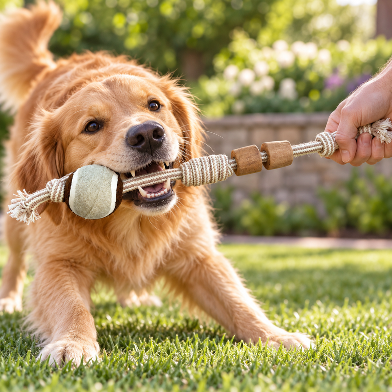 PAW Hračky - Žvýkací dřevo z kávovníku - Knuckle Ball Batton