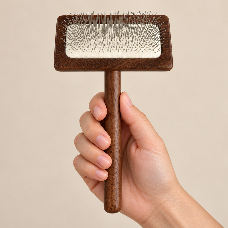 PAW Grooming Tools - Střední hřeben proti zacuchání - Ořech