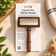 PAW Grooming Tools - Střední hřeben proti zacuchání - Ořech