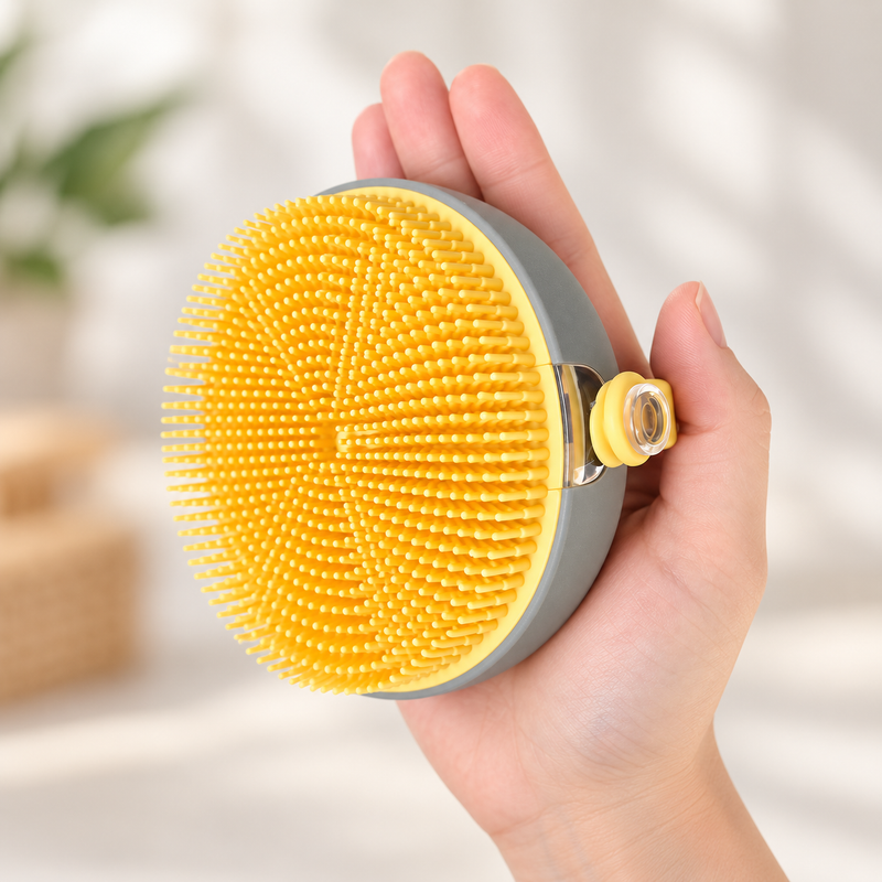 PAW Grooming Tools - Šampon a masážní kartáč pro snadné mytí - Silikonové štětiny