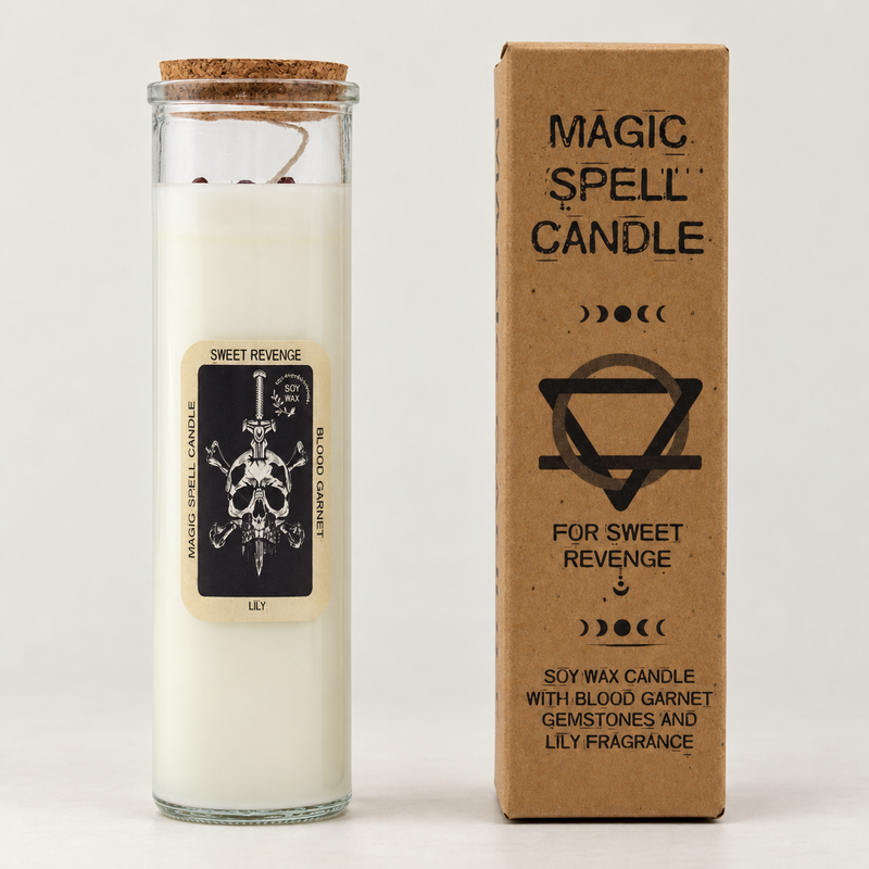 Magická Svíčka pro Rituály – Sladká Pomsta