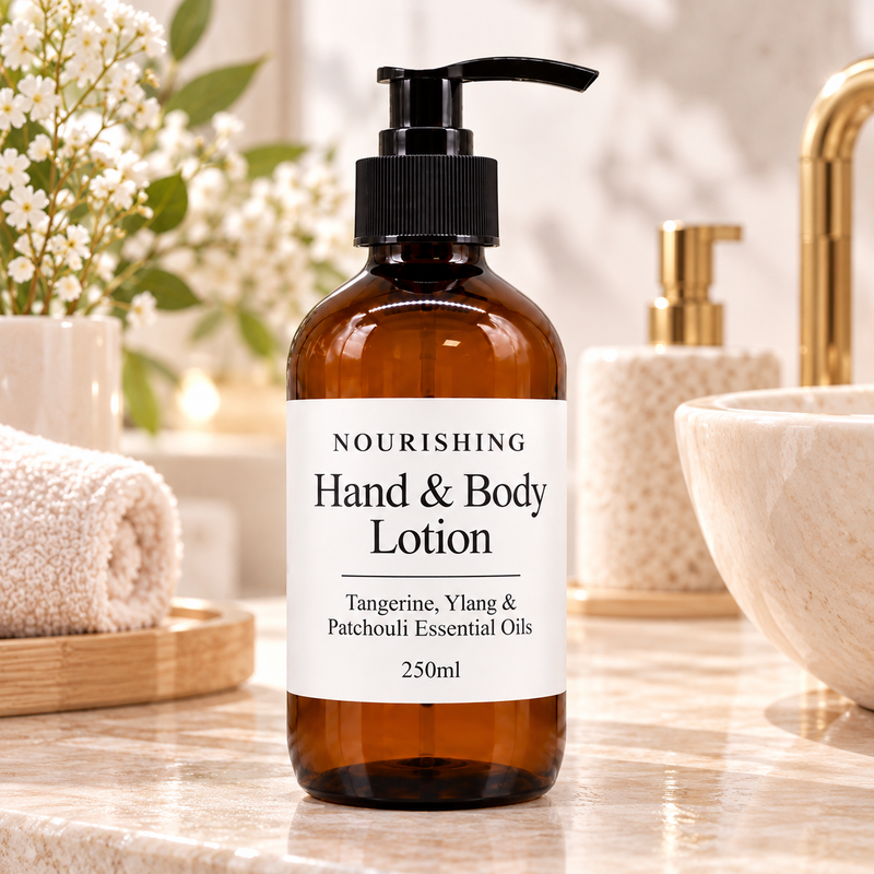 Tělové a pleťové mléko Mandarinka, Ylang & Pačuli 250 ml - bez etikety