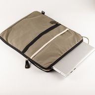 Velká plátěná taška na notebook - olivová