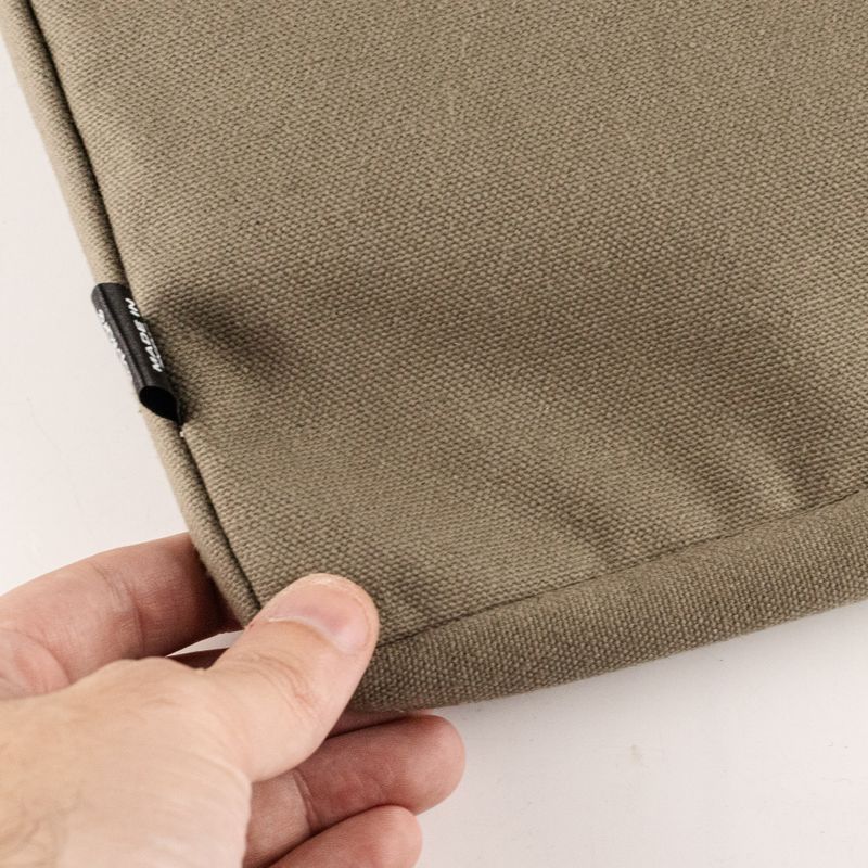 Velká plátěná taška na notebook - olivová