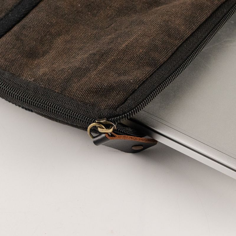 Stonewashed Velké Pouzdro na Notebook - Antracitová