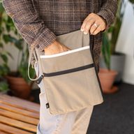 Plátěná cestovní taška na notebook – olivová