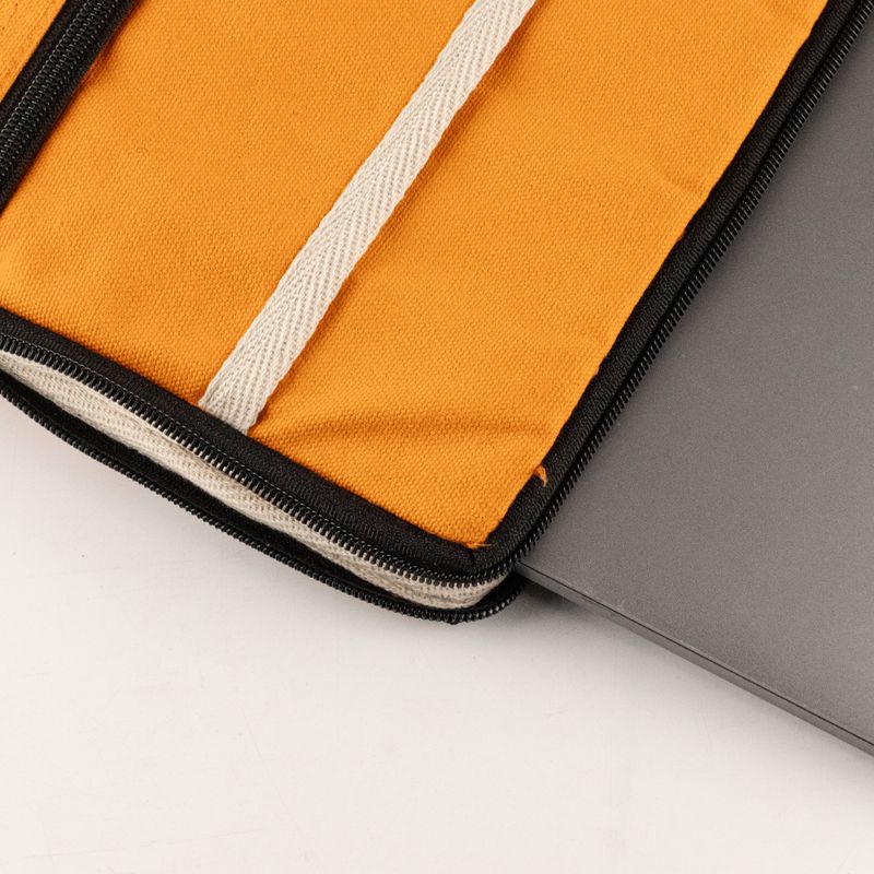 Plátěná cestovní taška na notebook – oranžová