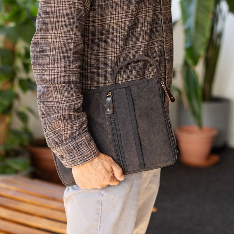 Stonewash Pouzdro na Tablet - Uhlově Šedá