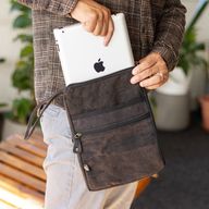 Stonewash Pouzdro na Tablet - Uhlově Šedá