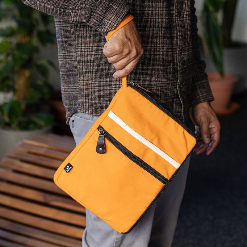 Plátěná taška na tablet – Oranžová
