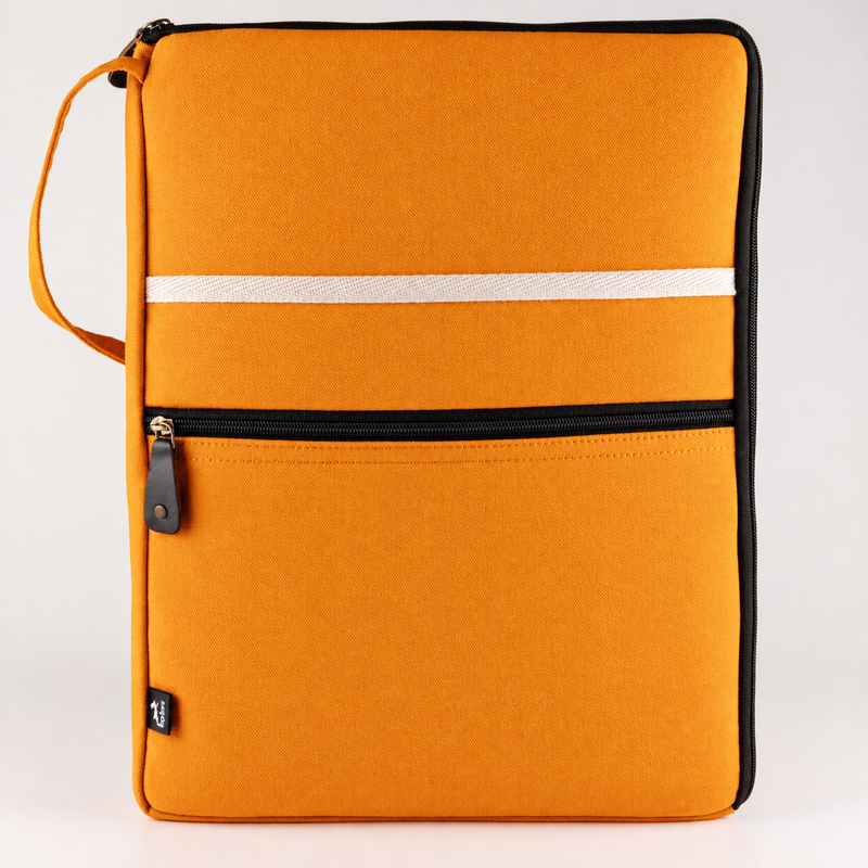 Velké plátěné pouzdro na notebook – oranžové